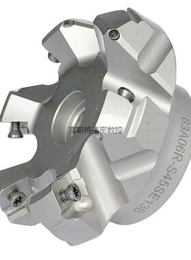 SE45刀盘 SEMT13T3刀片45度63A 80A 80B 100B面铣刀盘坡口机铣