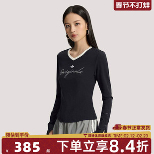 adidas阿迪达斯三叶草女子P TEE LS运动休闲长袖T恤KS2381