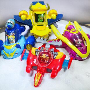 无敌鹿战队玩具月亮火箭兔变形陆战队飞船娜娜凯奇小鹿太空船玩具