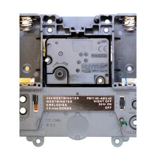 日本丽声西敏寺音乐报时机芯RHYTHM跳秒摇摆石英挂钟纯正电路座钟