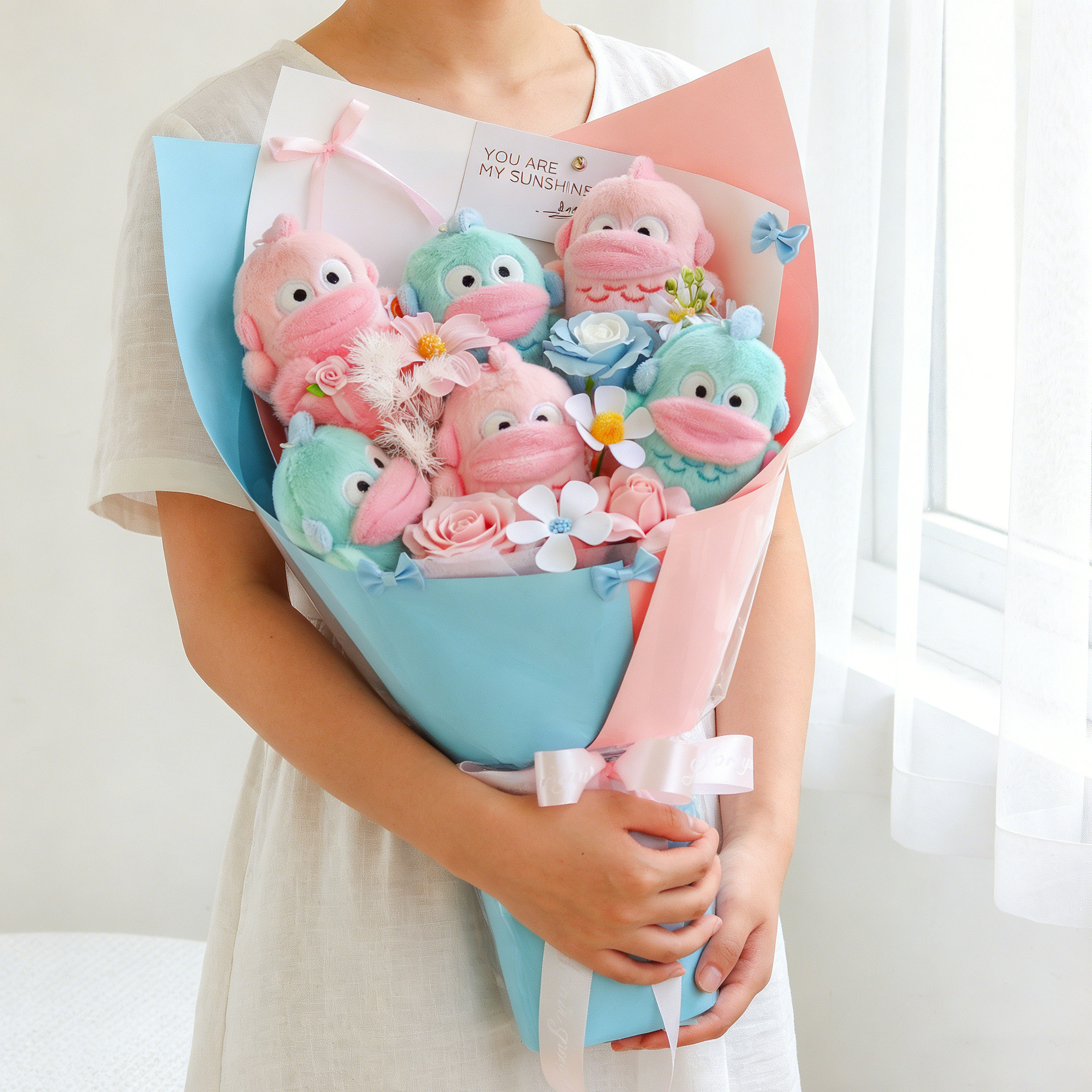 丑鱼花束香皂玫瑰花送情侣学生日