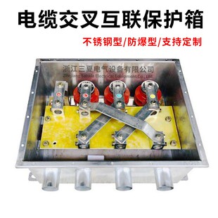电缆保护接地箱交叉互联箱直接箱10KV35不锈钢110带护层保护器220