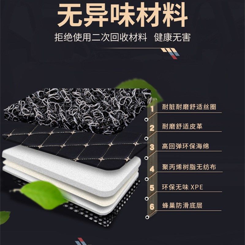 大众女士新polo菠萝新款波罗两厢专用双层丝圈全包围汽车脚垫老款