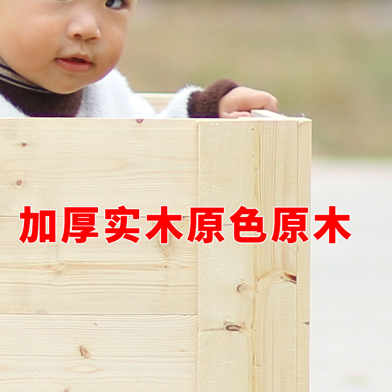 原木实木花盆室内阳台庭院生态木花槽长方形环保实木质花槽种植箱
