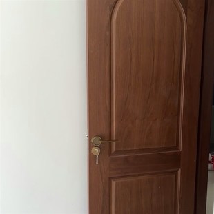 中古风实木复合烤漆门法式复古室内门全实木胡桃木房间木门烤漆