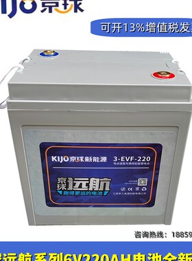 京球3-EVF-220电池观光车巡逻车电动汽车扫地车6v220ah铅酸