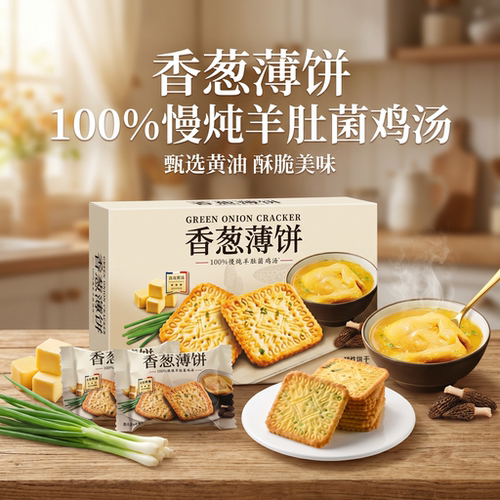 山姆会员卡超市代购伟龙香葱薄饼干咸香休闲零食点心下午茶零食