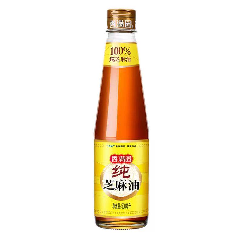 香满园香油500ml纯芝麻油