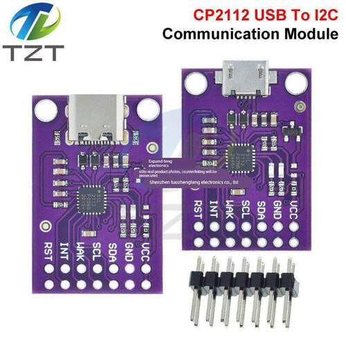 CP2112 TPYC-C MICRO-USB接口 调试板 USB转I2C通信模块