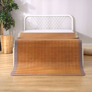 夏季不折叠凉席竹子1.2米竹藤双面夏天直筒竹席1.5床席80x190x90
