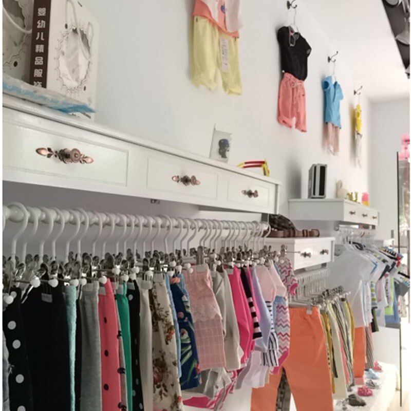 服装货架展示架上墙侧挂烤漆板高档女装 童装店展架包包架