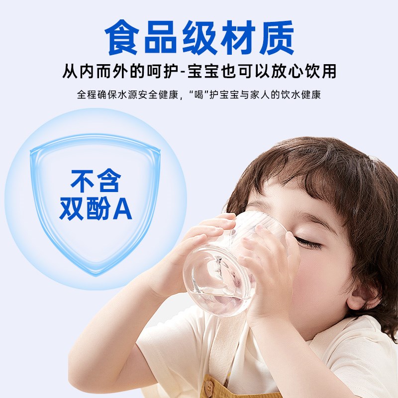 柏纯微米级净水壶过滤器厨房净水器家用自来水去垢过滤水壶净化器