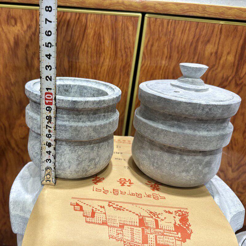 墨脱石锅单人小炖盅天然皂石纯手工小炖忠炖燕窝炖虫草炖松茸炖锅