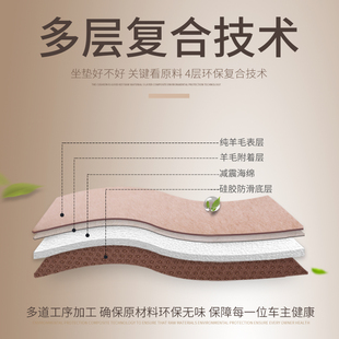 纯羊毛汽车坐垫冬季毛绒冬天保暖车垫真毛垫短毛羊剪绒通用座垫套