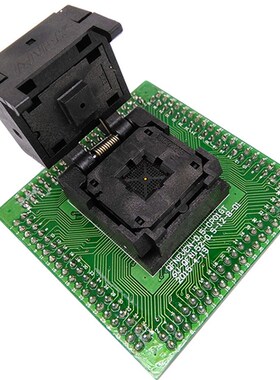 QFN40烧录座0.5间距6*6翻盖测试座艾科编程座单层板厂家现货