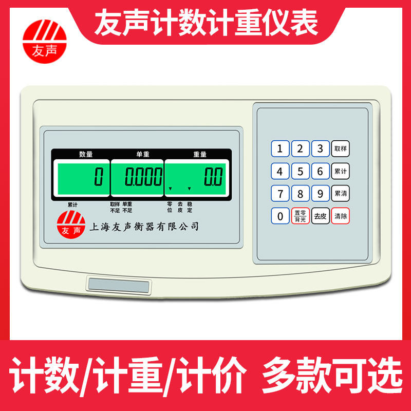 上海友声电子秤仪表XK3100-B2+电子称计数计重计价表头地磅显示器