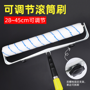 油漆滚筒刷伸缩杆刷乳胶漆涂料防水油漆刷装修刷墙无死角小滚刷