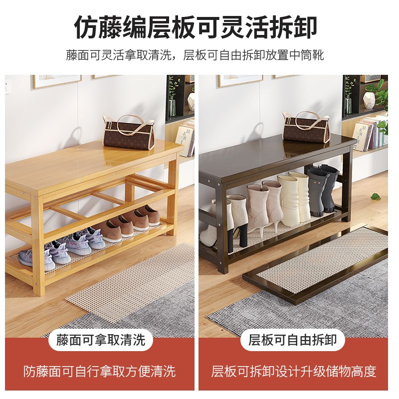 入户门口换鞋凳家用可坐鞋柜坐凳一体鞋架2023年新款穿鞋进门凳子