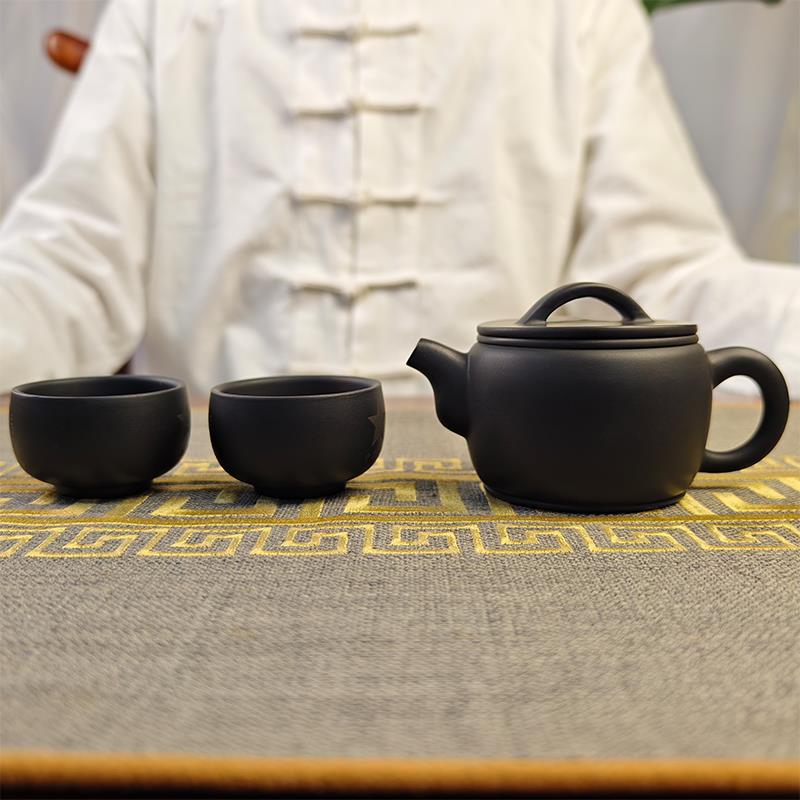 滇临韵云南建水紫陶节假日茶具礼品套装非紫砂功夫茶器素茶壶