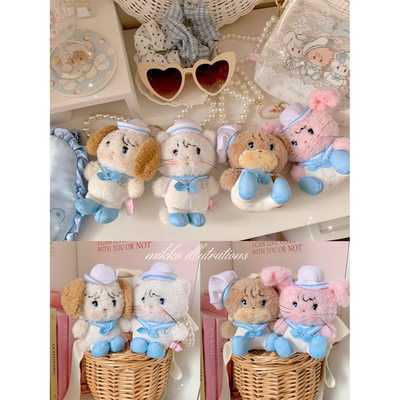 mikko联名玩偶挂件小海军毛绒公仔包挂饰可爱正版绵羊商店小动物