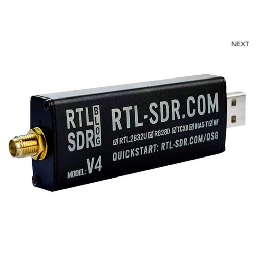 RTL-SDR Blog V4 R828D RTL2832U 1PPM 原装 软件无线电接收机SDR