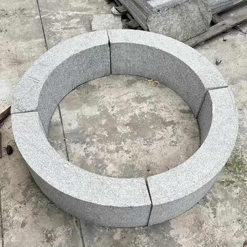 花岗岩树围石公园树坑石花坛树池石园林绿化大理石树穴石路侧石