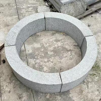 花岗岩树围石公园树坑石花坛树池石园林绿化大理石树穴石路侧石