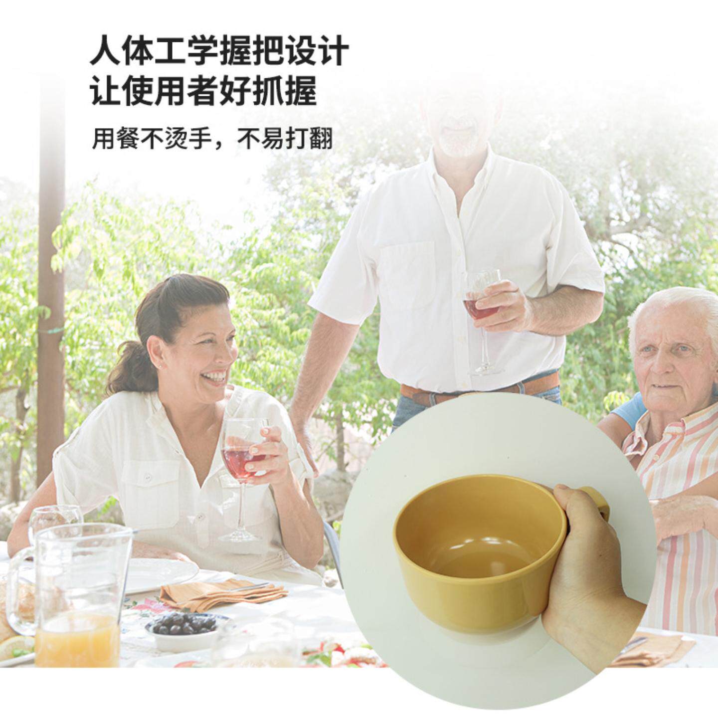 老人防手抖餐具辅助餐碗助食餐具防洒碗专用防抖吸盘碗老人用品