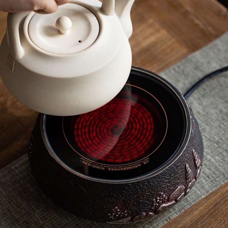 御汕堂煮茶电陶炉茶炉静音铁壶烧水泡茶台式迷你家用煮茶器陶电炉