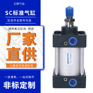 sc63标准气缸小型气动大推力sc32x40x50x75x80x100x125x160x180-S
