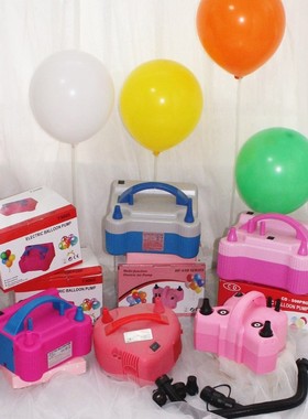 新款电动打气筒 插电充气泵吹气球机器双孔HT508 73005气球打气机