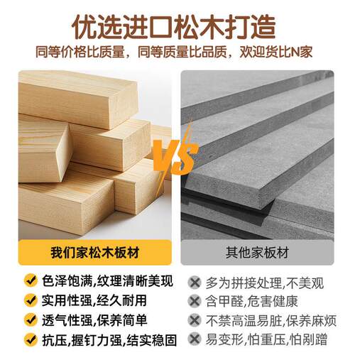 防潮透气硬床板榻榻米铺板叠排骨架床垫木架实折子高增神器打BQ-H