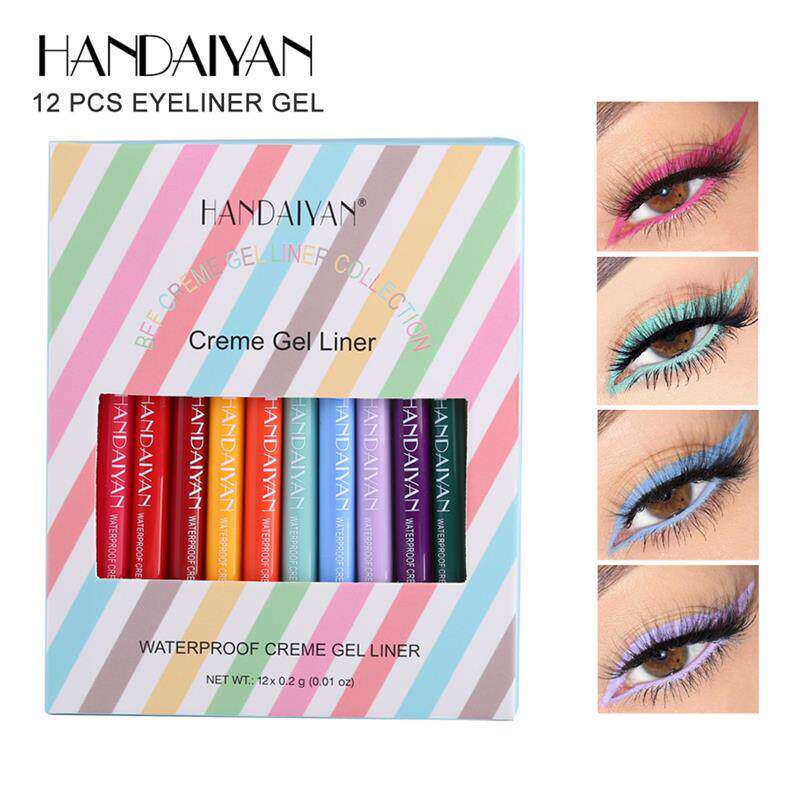 12Pcs Matte Color Eyeliner Set 12支彩色哑光眼线笔套装