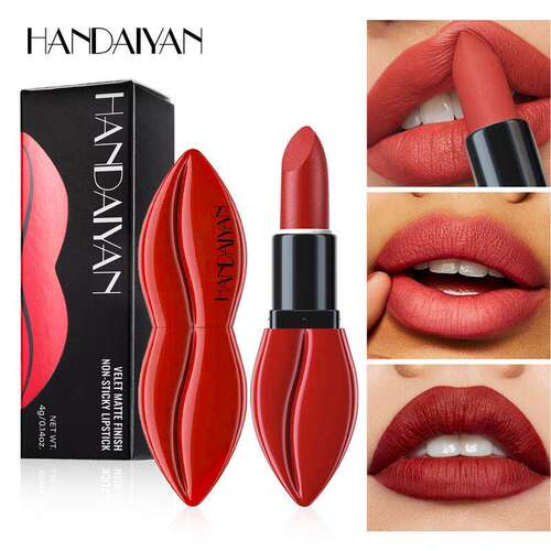 6 Pcs Matte Non Transfer Lipstick 6 色哑光不沾杯口红