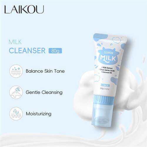Milk Facial Cleanser 80g 牛奶洗面奶 80g 深层清洁 补水保湿