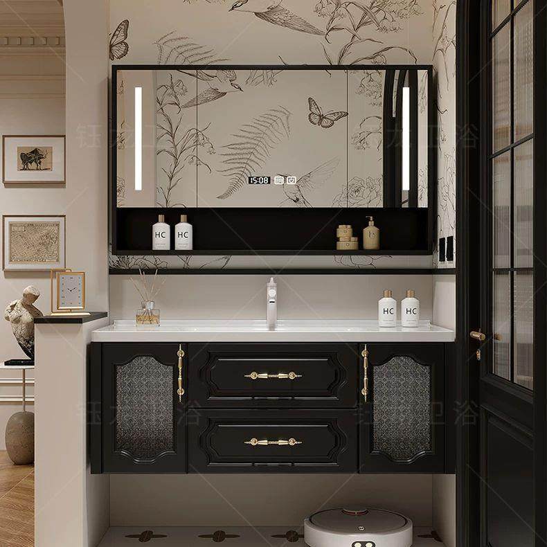 法式复古浴室柜组合陶瓷一体盆洗漱卫生间洗脸池洗手盆洗手台洗脸,家装主材,浴室柜,淘宝优惠券,粉丝福利购,淘宝优惠卷