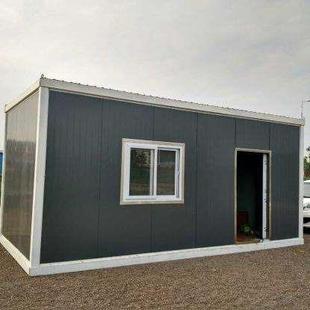 集装箱办公房彩钢活动板房工地活动房门卫房屋厂家波纹板拼装岗亭