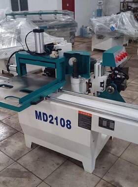 马氏款木工机械MD2108B双轨气动五碟出榫木工榫槽加工
