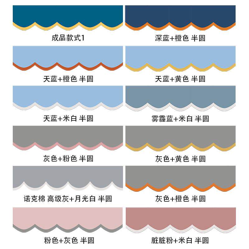 遮光窗帘帘头免打孔魔术贴自粘客厅卧室轻奢现代简约挡光帘眉头