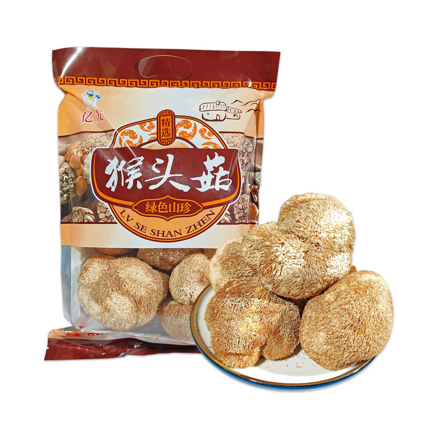 猴头菇干货礼袋装山珍食用菌煲汤营养健康精选