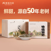 茯旺 特级白毫银针泰美茶镇2024年福鼎白茶深山老树茶叶礼盒装