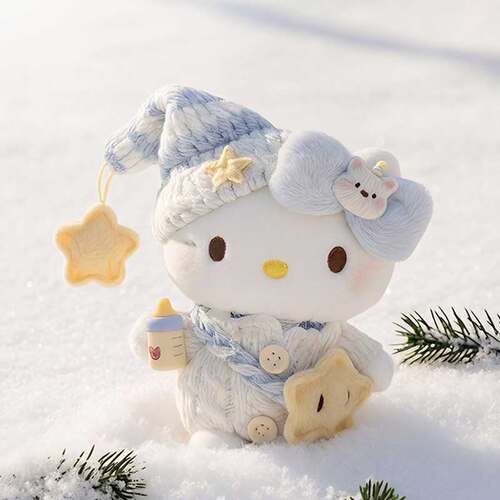 正版哈喽hellokitty三丽鸥sanrio凯蒂猫2026新款晚安圣诞星星kt