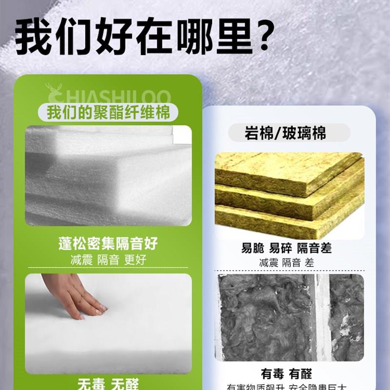 隔音棉墙体聚酯纤维吸音棉卧室家用消音棉龙骨填充吊顶隔音板材料