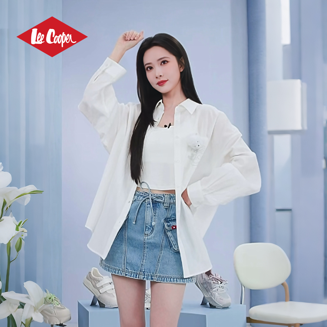 LEE COOPER孟子义同款天蚕丝衬衫显瘦百搭休闲女生长袖春夏季新款