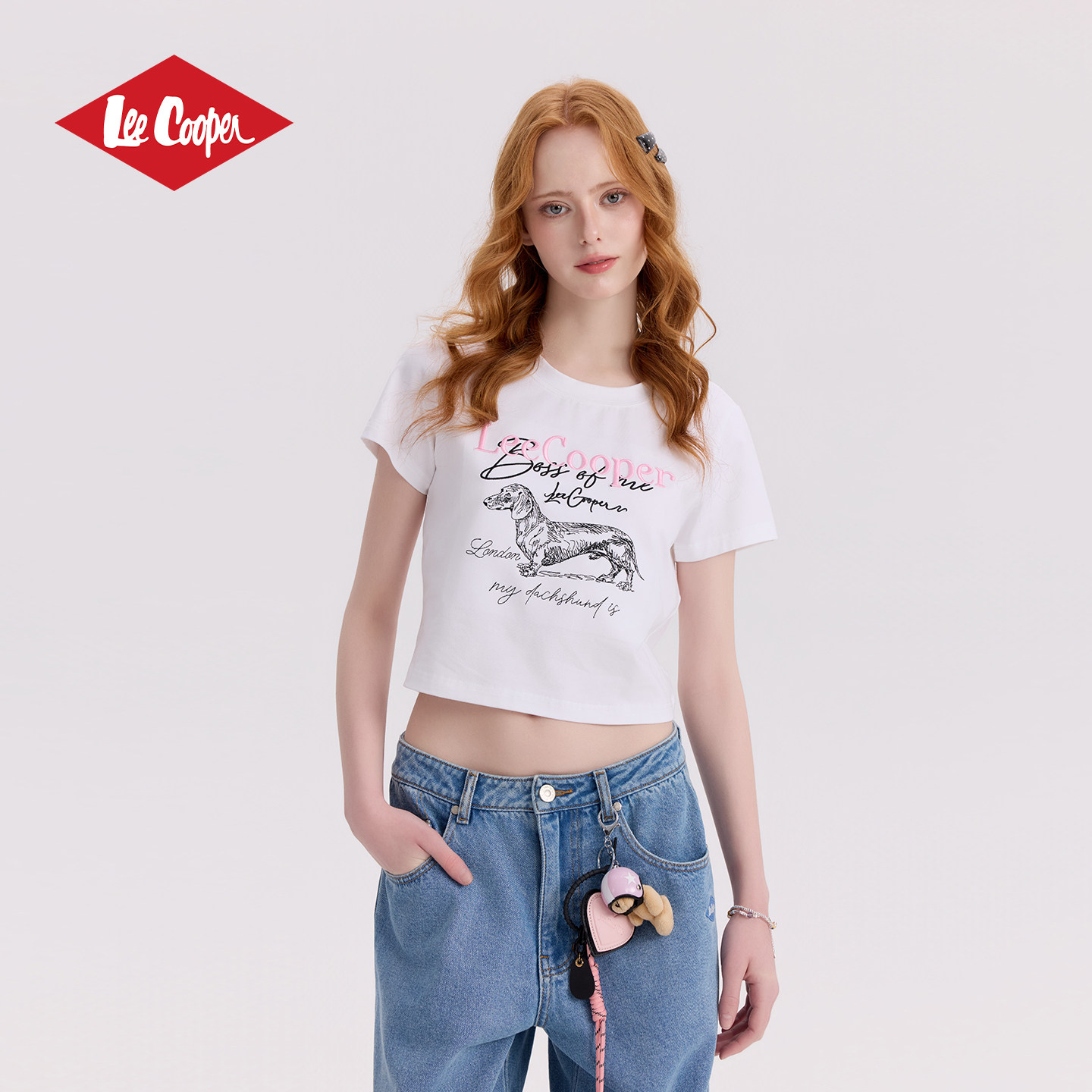 LeeCooper复古短袖T恤女图片