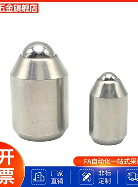 替BSZP5 6 8 10 12光身型球头柱塞无牙定位珠弹弓顶销螺钉