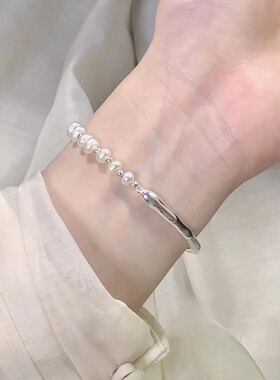 2026新款淡水珍珠手链女夏小众银