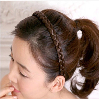 头饰呛口小辣椒波西米亚麻花辫子发带发箍假发发饰头箍
