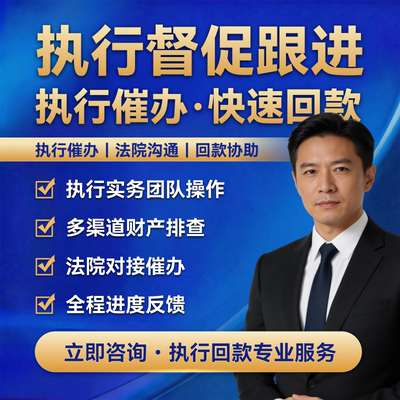 执行服务跟进执行督促跟进打赢官司判决执行催办财产线索排查法院