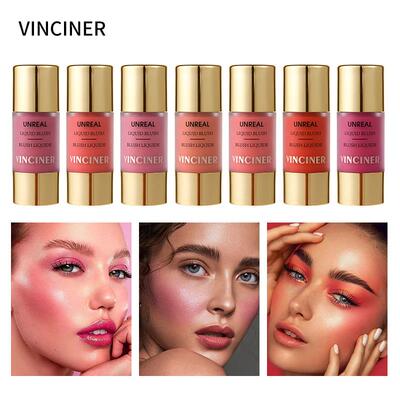 liquid blush液体腮红按压式 七色高品质防汗防水提升气色腮红膏